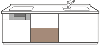 5.調理スペース用フロアキャビネットのイメージ